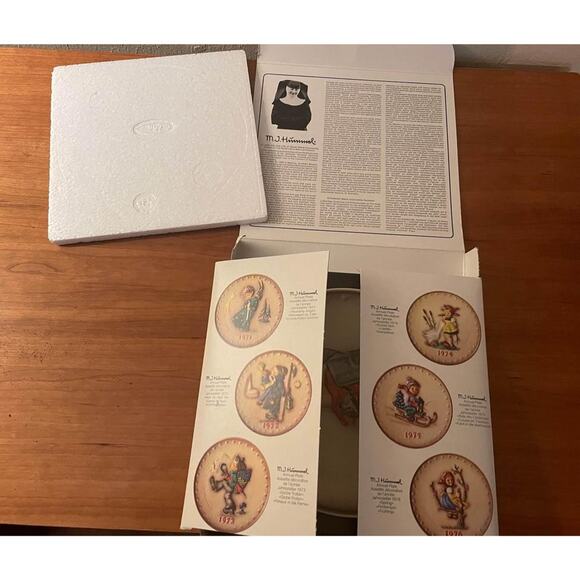 Vintage Hummel 1980 Annual Plate in Bas Relief Happy School Girl Goebel - Picture 6 of 8
